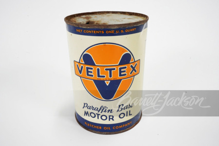 CIRCA 1930S-40S VELTEX MOTOR OIL METAL CAN