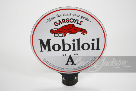 1920S GARGOYLE MOBILOIL "A" PORCELAIN LUBESTER SIGN