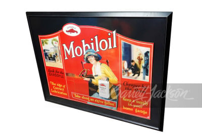 1920S GARGOYLE MOBILOIL DISPLAY CARDBOARD