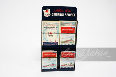 LATE 1940S-EARLY '50S MOBIL MARINE MARINA CHART RACK