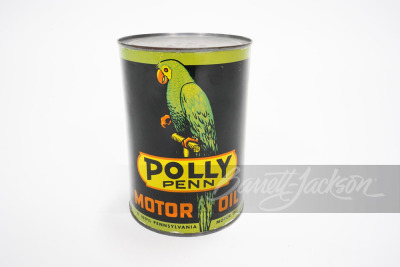 1930S POLLY PENN MOTOR OIL METAL QUART CAN - 2