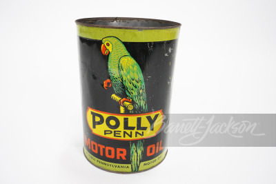 1930S POLLY PENN MOTOR OIL METAL TIN