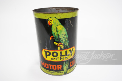 1930S POLLY PENN MOTOR OIL METAL TIN - 2