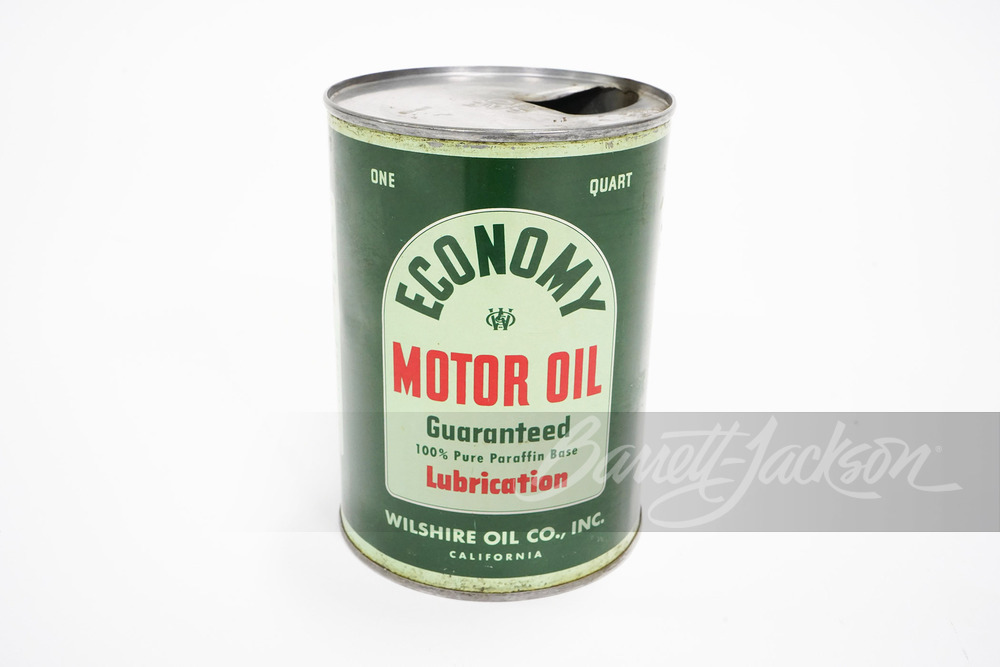 CIRCA 1930S-40S WILSHIRE OIL MOTOR OIL METAL QUART CAN