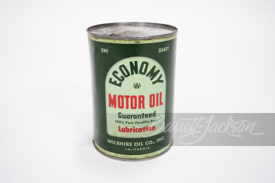 CIRCA 1930S-40S WILSHIRE OIL MOTOR OIL METAL QUART CAN - 2