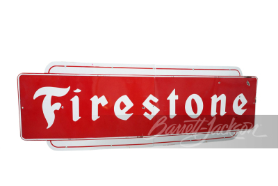 LARGE 1952 FIRESTONE TIRES PORCELAIN SIGN