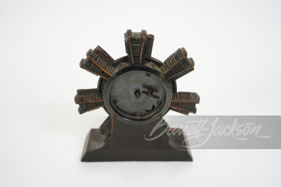 CIRCA 1920S RICHFIELD OIL CAST-BRONZE DESK CLOCK - 2