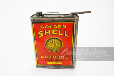 1920S GOLDEN SHELL AUTO OIL TIN