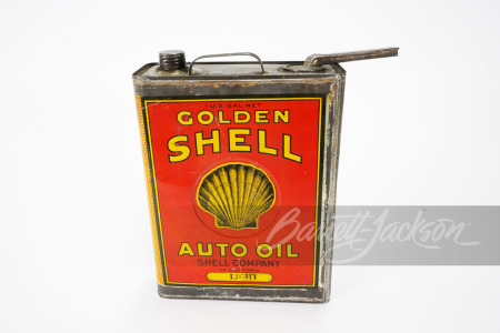 1920S GOLDEN SHELL AUTO OIL TIN