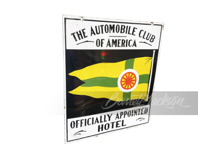 LATE TEENS AUTOMOBILIA CLUB OF AMERICA PORCELAIN SIGN