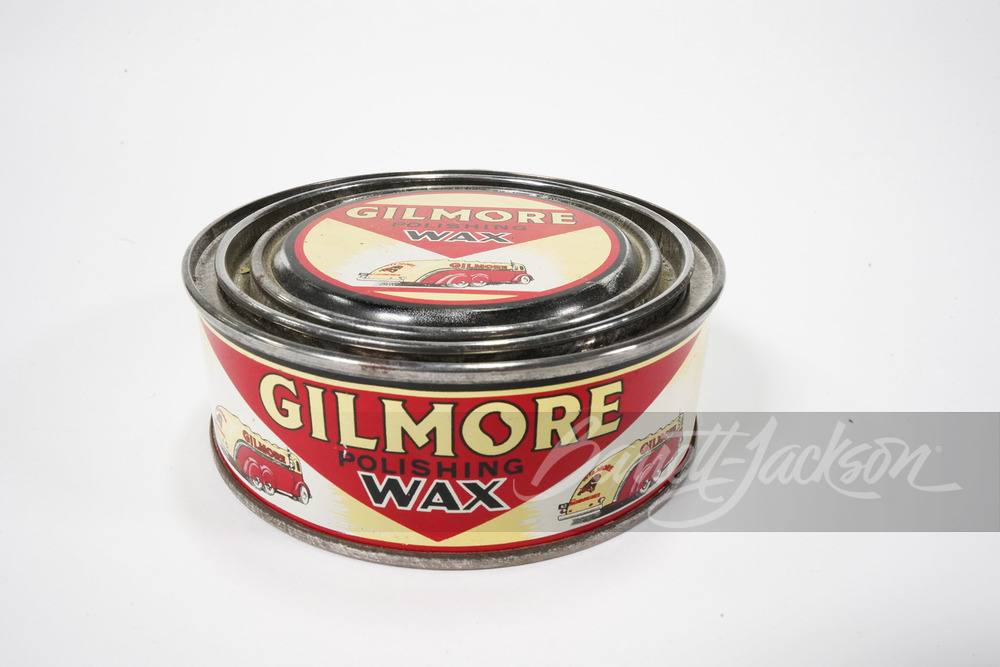 1930S GILMORE POLISHING WAX TIN