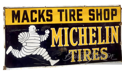 LATE 1920S-EARLY '30S MICHELIN TIRES PORCELAIN SIGN - 2