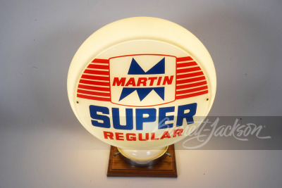 LATE 1950S MARTIN SUPER REGULAR GAS PUMP GLOBE - 2