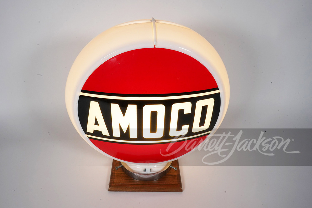 CIRCA 1940S-50S AMOCO OIL GAS PUMP GLOBE