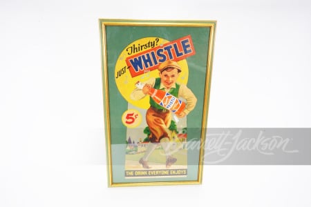 CIRCA 1930S WHISTLE ORANGE SODA DISPLAY