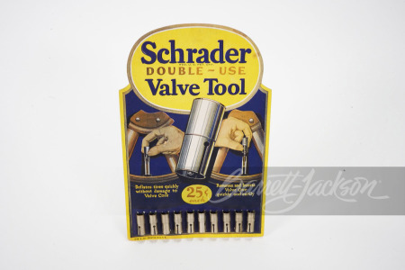 1929 SCHRADER VALVE TOOL CARDBOARD DISPLAY