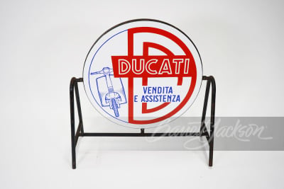 1950S-60S DUCATI SCOOTERS PORCELAIN SIGN - 2