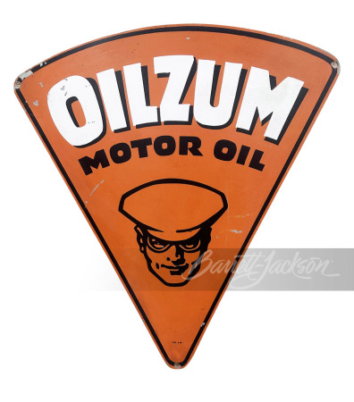 1949 OILZUM MOTOR OIL TIN SIGN