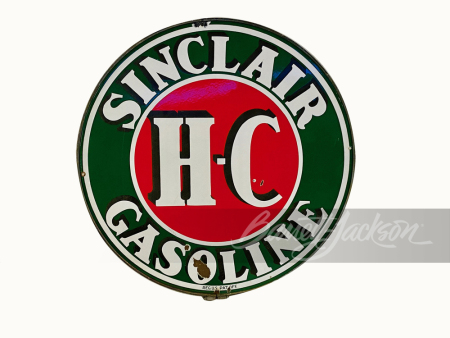 CIRCA 1940S H-C SINCLAIR PORCELAIN SIGN