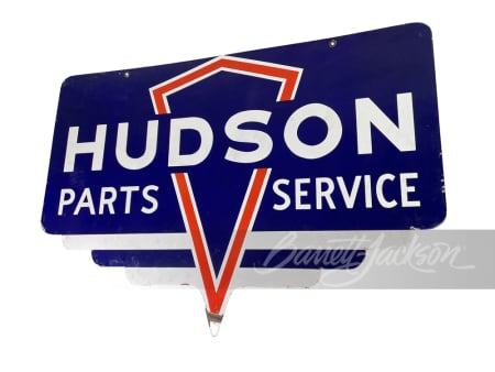 1930S-40S HUDSON PORCELAIN SIGN