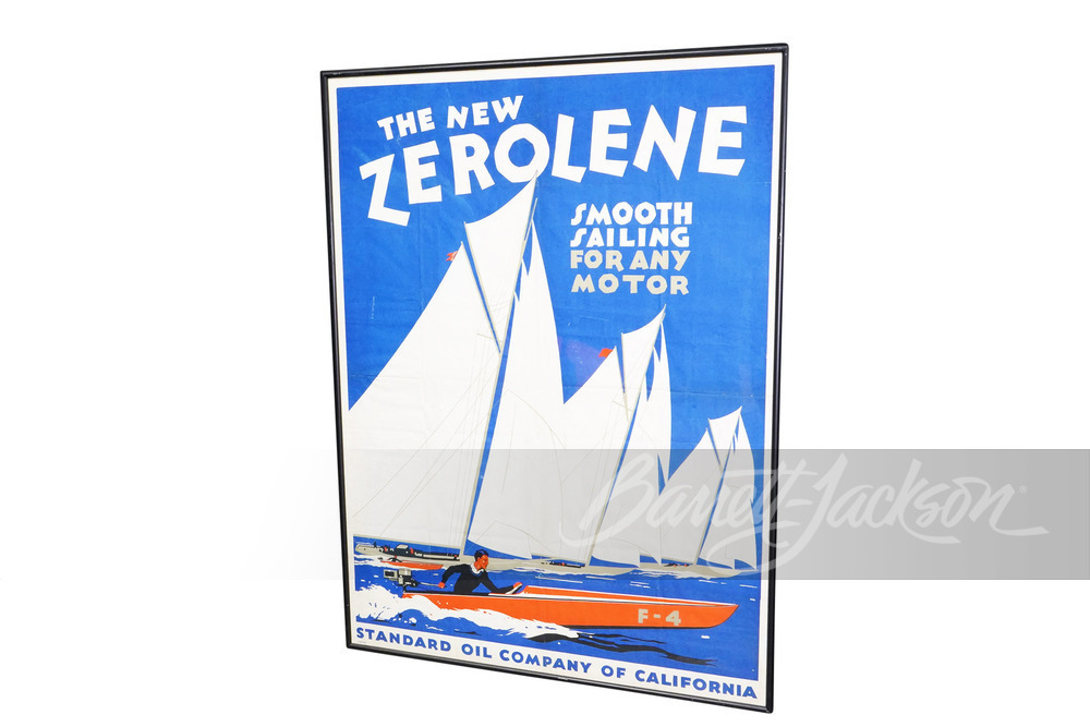 1930S ZEROLENE MOTOR OIL POSTER