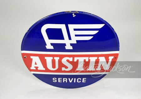 1950S-60S AUSTIN SERVICE PORCELAIN SIGN