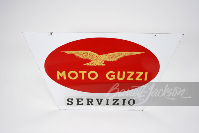 CIRCA 1960S MOTO GUZZI SERVIZIO PORCELAIN SIGN - 2