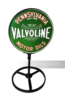 1930S VALVOLINE MOTOR OILS TIN CURB SIGN - 2