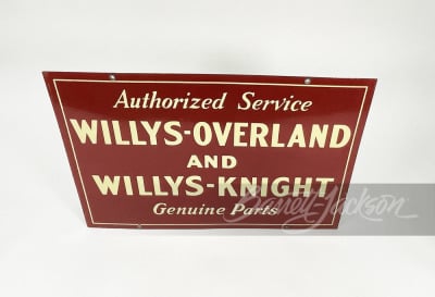 1930S WILLYS-OVERLAND AND WILLYS-KNIGHT PORCELAIN SIGN