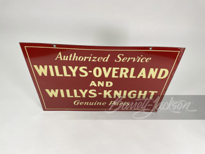 1930S WILLYS-OVERLAND AND WILLYS-KNIGHT PORCELAIN SIGN - 2