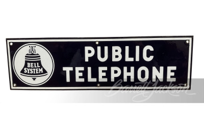 1930S BELL TELEPHONE SYSTEM PORCELAIN SIGN