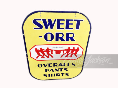 1930S SWEET-ORR PORCELAIN SIGN