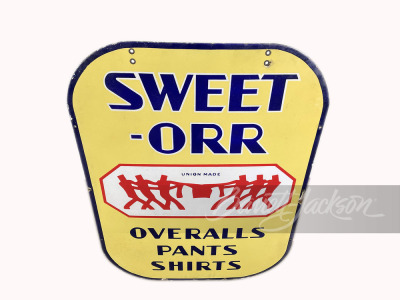 1930S SWEET-ORR PORCELAIN SIGN - 2