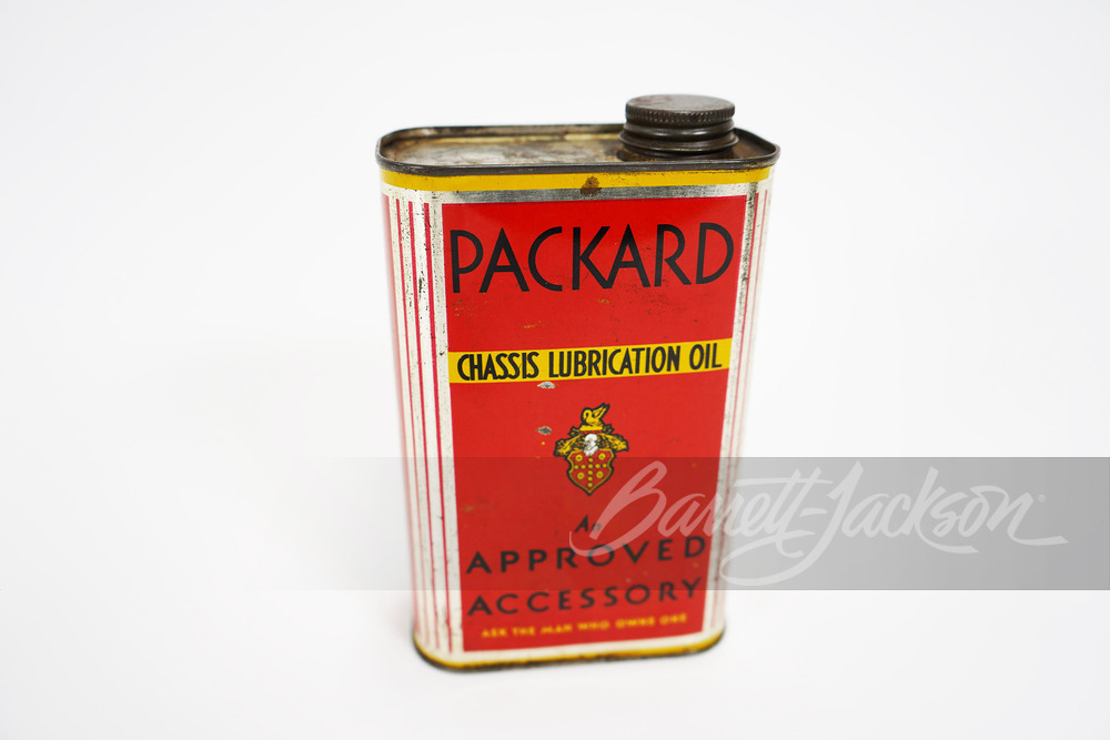 1930S PACKARD CHASSIS LUBRICATION OIL TIN