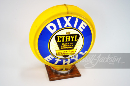 1940S DIXIE ETHYL GAS PUMP GLOBE