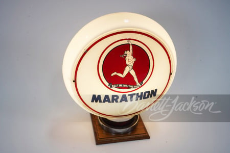 1940S MARATHON OIL GAS PUMP GLOBE