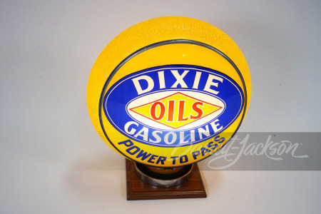 1930S DIXIE OILS GASOLINE GAS PUMP GLOBE