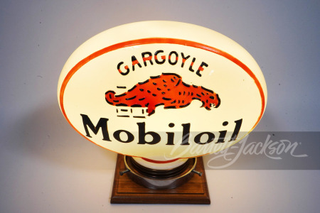 CIRCA 1920S-30S GARGOYLE MOBILOIL CABINET GLOBE