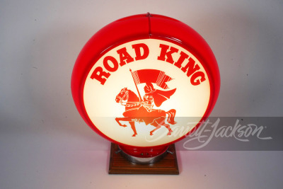 CIRCA 1940S ROAD KING GASOLINE GAS PUMP GLOBE