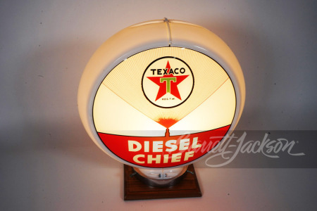 1940S TEXACO DIESEL CHIEF GAS PUMP GLOBE