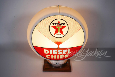 1940S TEXACO DIESEL CHIEF GAS PUMP GLOBE - 2