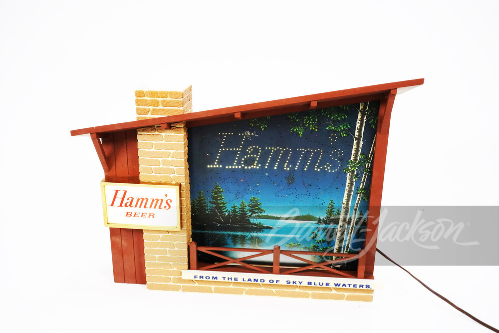 LATE 1950S HAMM'S BEER ANIMATED LIGHT-UP SIGN