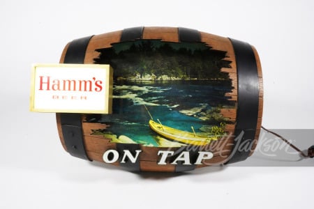 1960s Hamm's Beer Barrel light-up sign