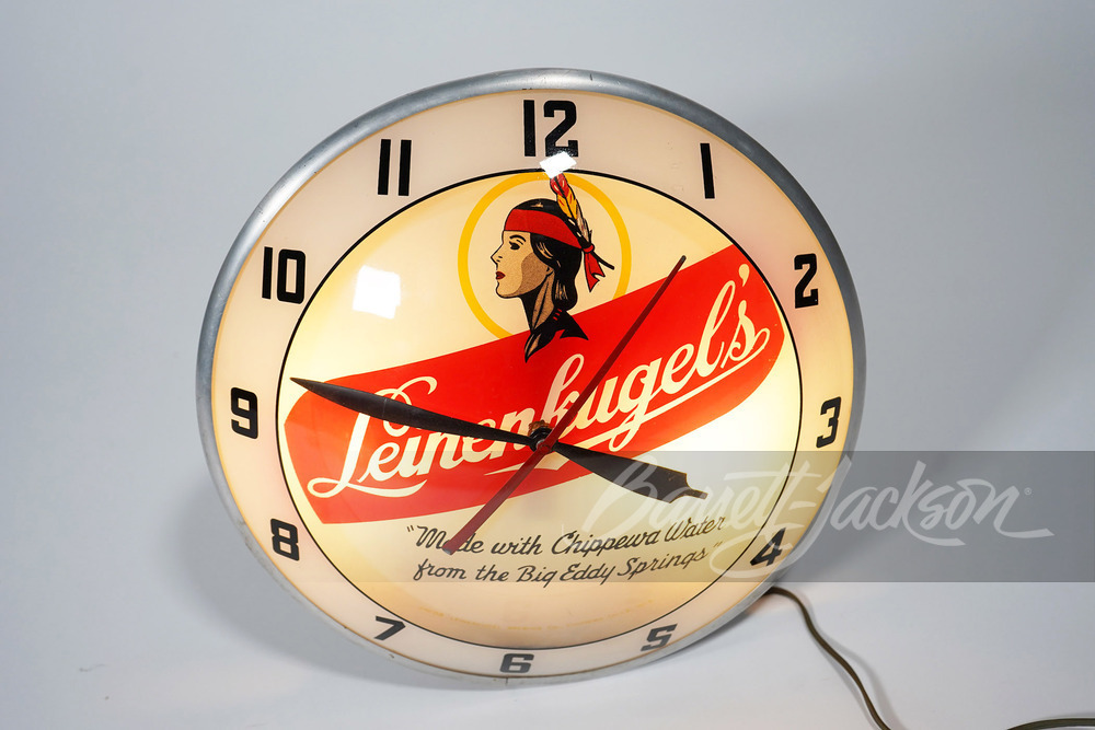 LATE 1950S-EARLY '60S LEINENKUGEL'S BEER DOUBLE-BUBBLE CLOCK