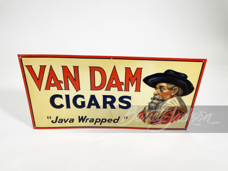 LATE 1920S VAN DAM CIGARS TIN SIGN