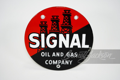 1930s Signal Oil Company porcelain sign.