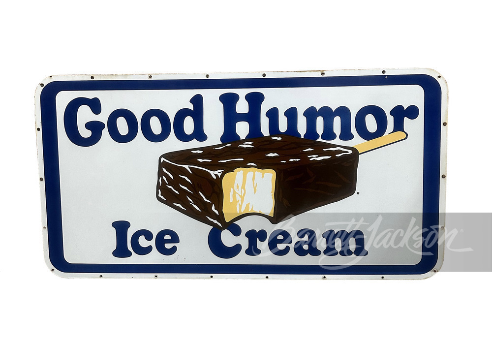 1950S GOOD HUMOR ICE CREAM PORCELAIN SIGN