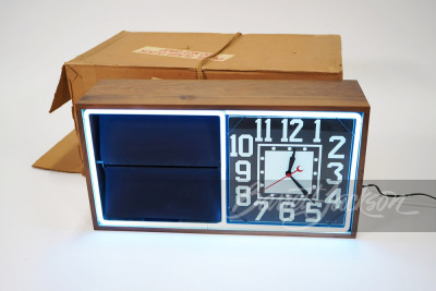 1930S NEON ADVERTISING CLOCK