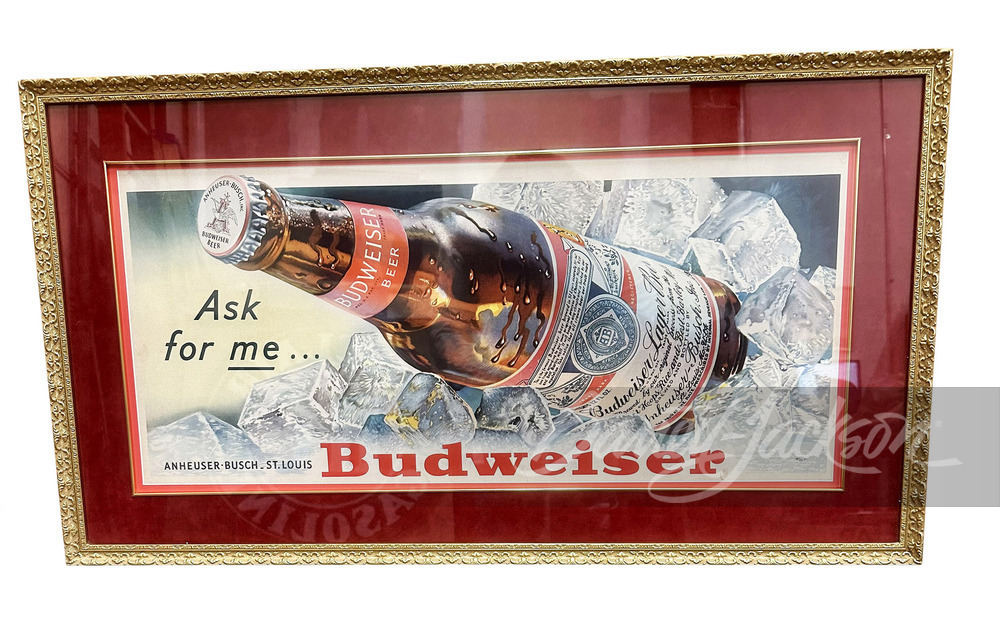 1950S ANHEUSER-BUSCH BUDWEISER POSTER