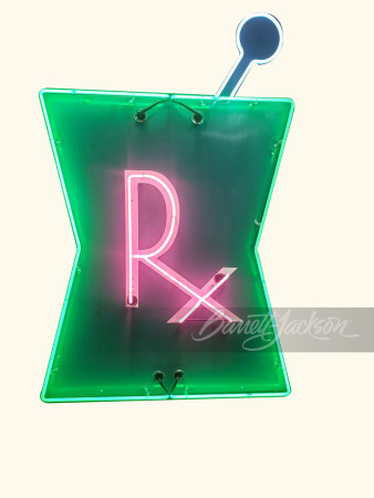 1940S-50S RX NEON PORCELAIN SIGN